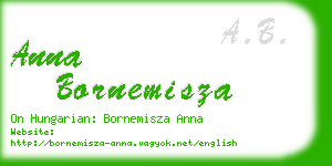 anna bornemisza business card